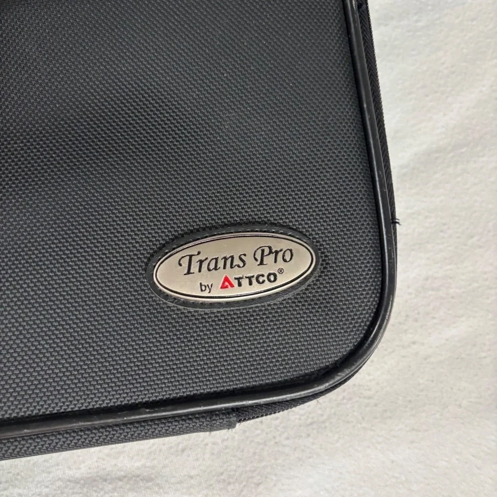 Trans Pro by ATTCO Briefcase Unisex Large Black Excellent Nylon Messenger Bag